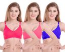 Women Cotton T-Shirt Non Padded Non-Wired Bra (Pack of 2)...