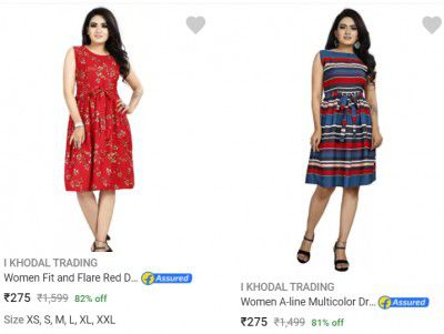 Women Dresses Upto 82% Off