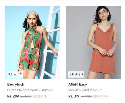 Women Jumpsuit upto 85% off