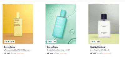 Women Perfume Upto 85% Off | Starts At Rs 119