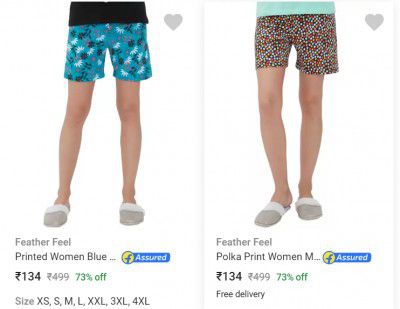 Women Regular Shorts @134