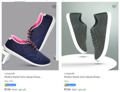 Women Sneakers & Casual Shoes @ Flat ₹199