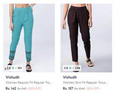 Women Trousers upto 85% off