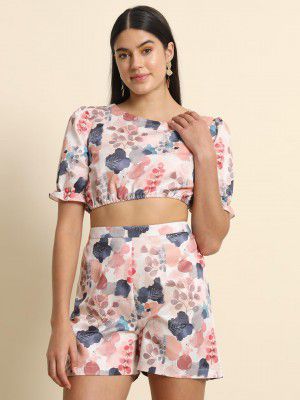 Womens 2-Piece Printed Coord Set | Top & Short Dress
