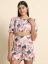 Womens 2-Piece Printed Coord Set | Top & Short Dress...