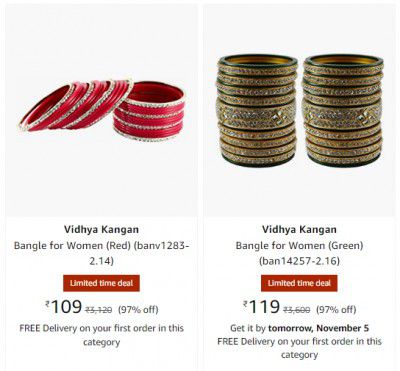 Women's Bangles & Bracelets at Min 95% off