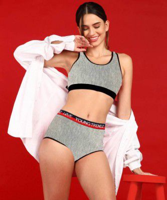 Women's Boy Short Grey Panty