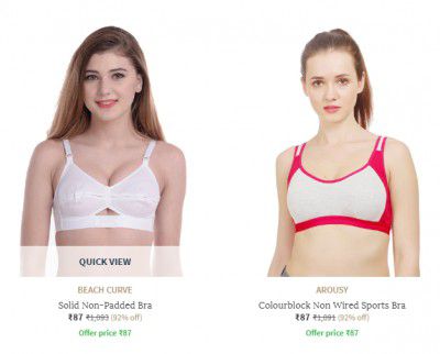Women's Bras upto 90% off