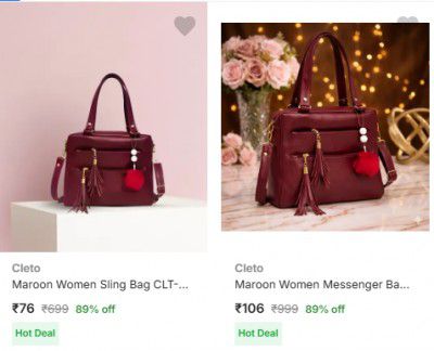  Women's Cleto Sling Bags & Purses at Minimum 89% off