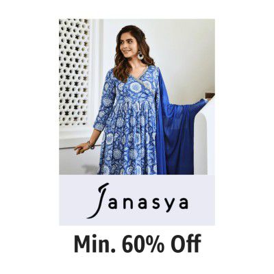 Women's clothing from Janasya @ minimum 60% off 