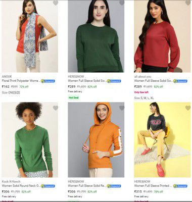 Women's Clothing Minimum 80% off