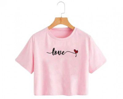 Womens Cotton Printed Crop Top