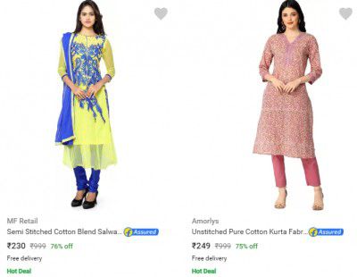 Womens Dress Materials Starting at ₹216/-