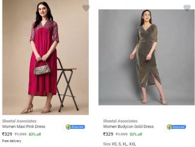 Women's Dresses @ Flat ₹329