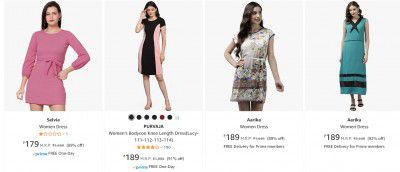 Women's Dresses & Jumpsuits @ Minimum 80% Off
