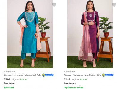 Womens Ethnic Sets upto 85% off