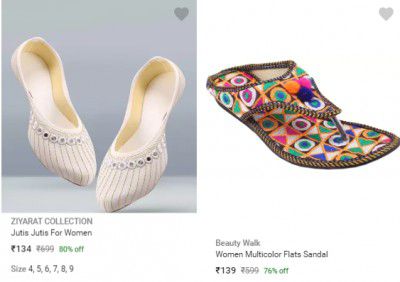 Womens Footwear starts ₹134