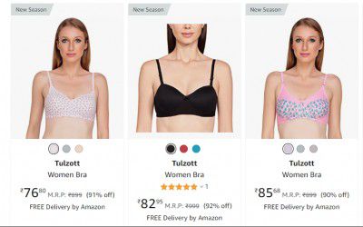 Women's Innerwear Clothing Upto 92% Off