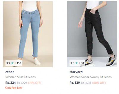 Women's Jeans Starts from ₹285