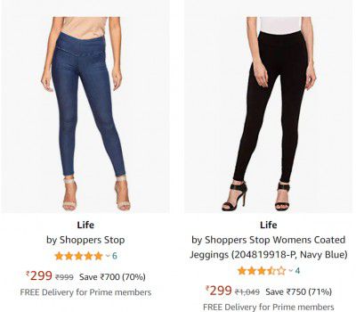 Womens Jeans & Jeggings Starting @ Rs. 299