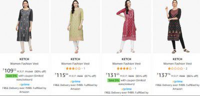 Women's Kurta Starts ₹104
