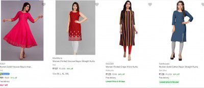 Womens Kurtas @ 90% off