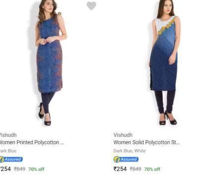 Womens Kurtas Sets Upto 80% Off