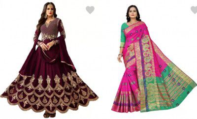 Women's Kutra & Saree Up to 91% Off