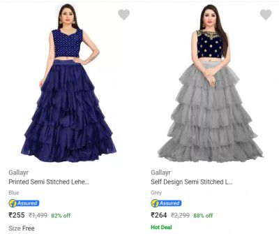 Womens Lehenga Cholis from ₹255
