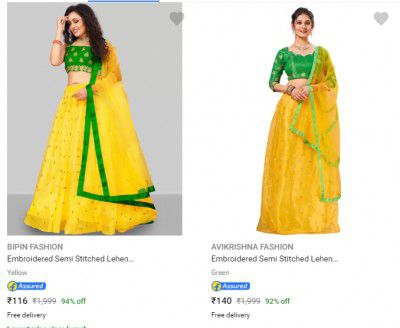 Womens Lehenga Cholis Up to 94% off