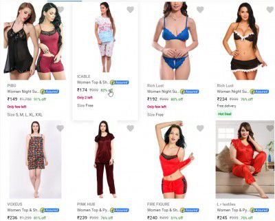 Womens Night Suits Upto 91% Off | Starts ₹149