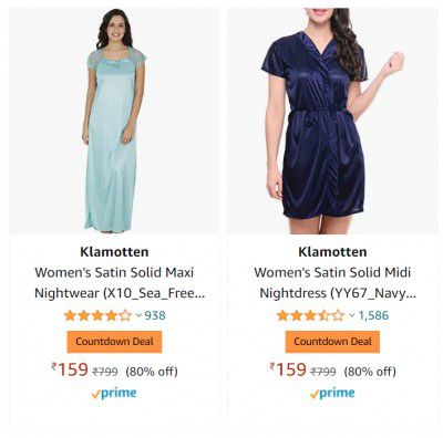 Women's Nightdress Starts ₹159