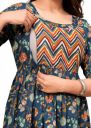 Women's Pure Cotton All Over Printed Kurti Gown Feeding Dress Maternity Gown Feeding Nighty Kurti...