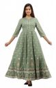 Womens Rayon Floral Printed Anarkali Kurta...