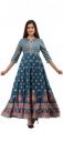 Womens Rayon Floral Printed Anarkali Kurta...