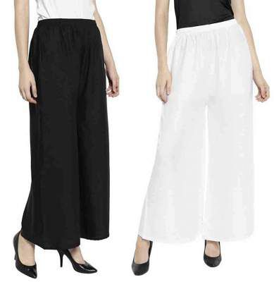 Aarju Fashion Women's Regular Fit Palazzos(Pack of 2)