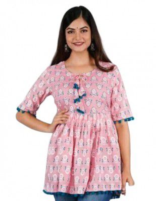 Womens Rayon Print Regular Wear Top