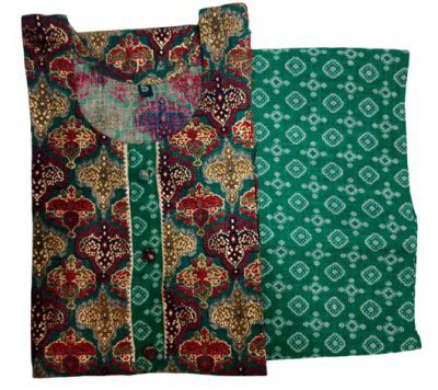 Womens Rayon Printed Straight Kurti with Pant