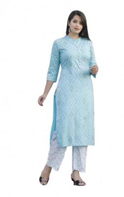 Womens Rayon Straight Kurta with Palazo