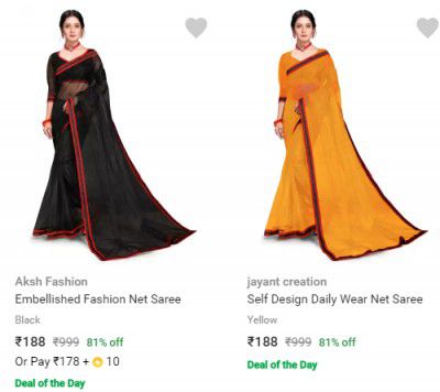 Womens Sarees And Dress Starting at ₹188