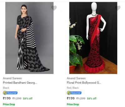 Women's Sarees Start From ₹199