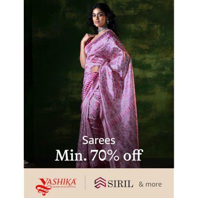 Women's Sarees by YASHIKA, SIRIL | minimum at 70% off