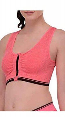 PS Prakash Store Womens Seamless Non Padded Non Wired Bra Pink