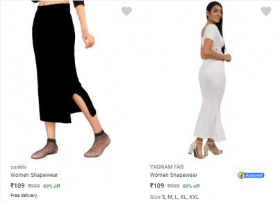 Women's Shapewear @ ₹109