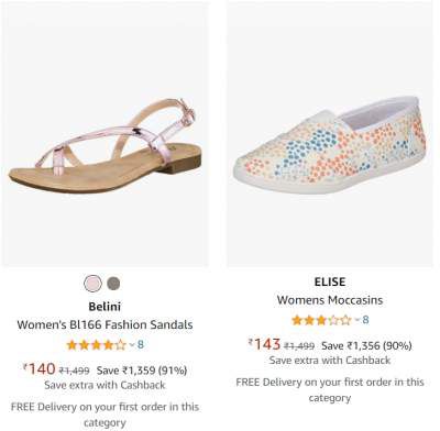 Women's Shoes at Minimum 90% off