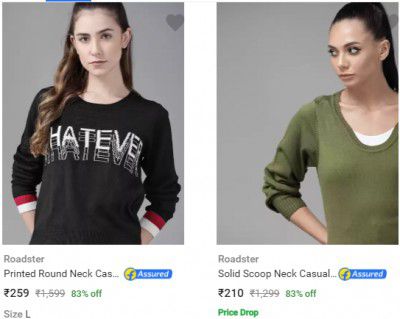 Womens Sweaters upto 80% off