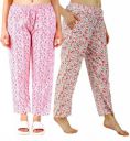 Womens Track Pant Lower Fully Stretchable Free Size Cotton Printed Payjama/Lounge Wear (Pack of 2)...