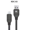 Wonder Connect RDC-3 Data Cable 2.1A Copper Wire Tangle Free Rapid Charge,1Meter(iPhone) Black...