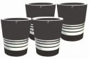 Wonder Homeware Bingo Open Dustbin Set, 4 pc Dustbin 6 ltr, Black Color...