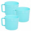 Wonder Homeware Jatin Bathroom Mug | Pack of 3 Pc, 1000 ml, Green Color...